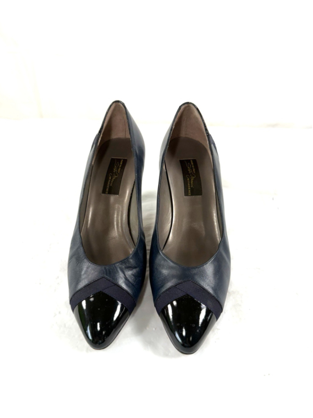 Sesto Meucci Italy Leather Shoes Black Heels Size 8